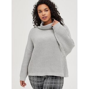 Torrid Pullover Mock Neck Drop Shoulder Sweater